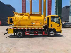 Howo 4x2 <b>Vacuum</b> Sewage Truck 5-6m³, 24MPa Jet <b>Pump</b> SK9 <b>Vacuum</b> <b>Pump</b> Remote Self-Dumping Sewer Dredger - Product Image 4