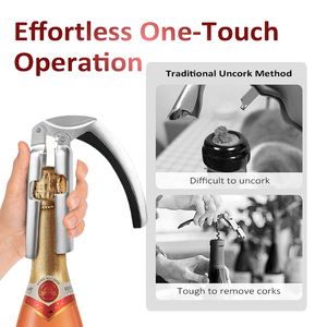 Ouvreur de vin en Offre Spéciale Ventes d'usine Tire-bouchon à <span class=keywords><strong>champagne</strong></span> en alliage d'aluminium personnalisable <span class=keywords><strong>Ouvre</strong></span>-<span class=keywords><strong>bouteille</strong></span> en ABS - Product Image 4