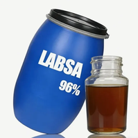 Acide Linéaire Alkylbenzène Sulfonique (LABSA) de Qualité Industrielle 96%, Liquide Viscieux Brun pour Matières Premières de Poudre Détergente
