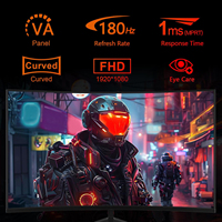 Monitor Curvo para Juegos de 23.8 Pulgadas, Pantalla LCD 1K, Frecuencia de Actualización de 200Hz, Función HDR para Uso en Escritorio, Monitores LCD para el Hogar de 24 Pulgadas 120/180HZ