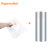 Supercolor Hot Sell UV DTF Papier Film Kit a Film A4 Taille 95U + B Film Rouleau 31cm X 100m pour Impression directe UV DTF