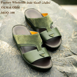 SHIKOL Arabic <span class=keywords><strong>sandali</strong></span> da <span class=keywords><strong>uomo</strong></span> in Italia Premium in vera pelle <span class=keywords><strong>sandali</strong></span> da <span class=keywords><strong>uomo</strong></span> in stile arabiano sughero sottopiede fatto a mano Gulf Dubai pantofola - Product Image 1