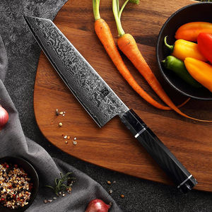 Diseño original Damast kochmesser set <span class=keywords><strong>Damasco</strong></span> Kiritsuke cuchillo japonés <span class=keywords><strong>Damasco</strong></span> acero cuchillo de cocina con G10 y mango de resina - Product Image 2