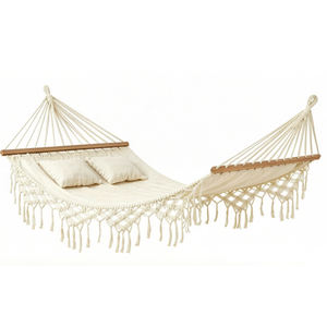 Hamac <span class=keywords><strong>suspendu</strong></span> double style bohème avec coussin - Product Image 1