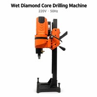Machine de perçage de trous dans les murs en béton 220V 50Hz, perceuse à noyau humide pour tuyaux de climatisation, machine de perçage à noyau diamanté