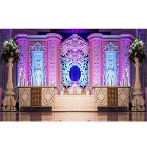 Scène de mariage de l'Ouest suisse Grande nouvelle scène de mariage en fibre indo-canadienne Décoration de scène de mariage américaine Londres - Product Image 1