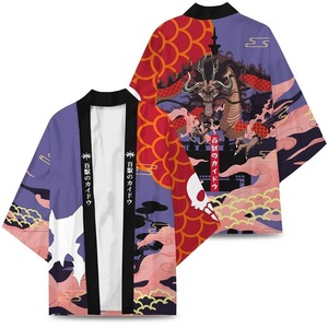 Kimono Anime une pièce japonais populaire Kimono pour hommes et femmes à la mode Kimono japonais Street Wear veste de fête d'Halloween - Product Image 3