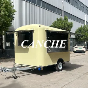 Quiosco de Comida Totalmente Equipado, Carrito de Comida Móvil Pequeño para Pizza, Tacos y Papas Fritas, Remolque Eléctrico de Comida - Product Image 5