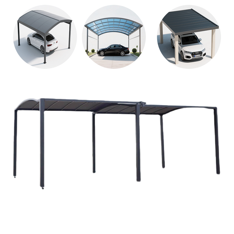 Outdoor 2 Car Shed Garages Carport