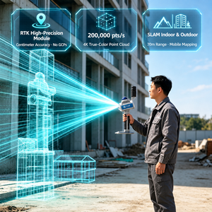 Nouveau 2026 Qianxun Star H7 Leica <span class=keywords><strong>Scanner</strong></span> laser 3D portable de poche Lidar ToF pour la construction et l'intérieur, avec IA, à vendre - Product Image 1