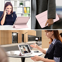 Vente flash : Étui robuste pour tablette 2-en-1 avec support intégré, protection intégrale antichoc à 360°, en TPU+PU, pour iPad 5/6/8/9 génération, 10,2/12,9 pouces, avec emplacement pour stylet