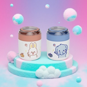 Bán Buôn Tùy Chỉnh Trẻ Em Thép Không Gỉ Cách Điện Thực Phẩm Lọ Bento Hộp Ăn Trưa Với Có Thể Gập Lại Muỗng, BPA FREE 520Ml - Product Image 6