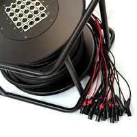 Cable de Audio Portátil en Carrete, 8/16/24/32 Canales, Cable de Audio XLR Multicore en Tambor, 20m 30m 50m