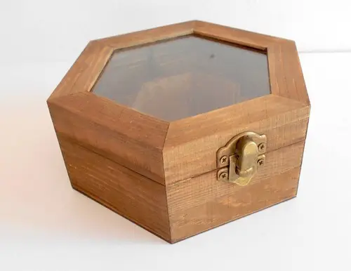 Portagioie in legno con piano in vetro scatola portaoggetti in legno di Acacia produttore ed esportatore all'ingrosso portagioie con piano in vetro Acacia