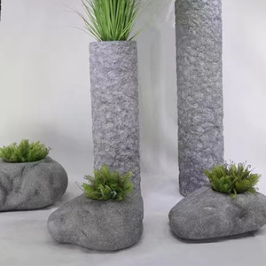 Jardinières d'intérieur et d'extérieur, pots surdimensionnés pour plantes, pot <span class=keywords><strong>de</strong></span> fleurs en <span class=keywords><strong>fibre</strong></span> <span class=keywords><strong>de</strong></span> verre, vente chaude, design moderne et minimaliste, différentes tailles - Product Image 4