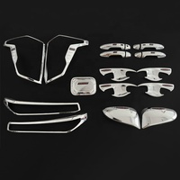 Kit complet de garnitures extérieures chromées pour Toyota Hilux Travo 2026 (6 pièces)
