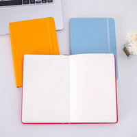 Agenda de carnet de notes professionnel personnalisé A5 B5 A6 Journaux lignés promotionnels Carnet de notes en cuir PU avec logo à couverture rigide