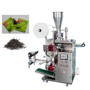 Mesin pengepakan bubuk teh rusak daun longgar dengan label benang mesin pengepakan kantung teh Korea mudah bekerja