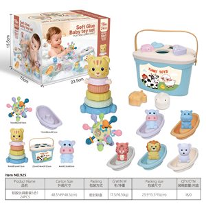 FiveStar approvisionnement en gros Premium Mini blocs de construction jeux sensoriels éducatifs sûrs empilés Rohs vinyle doux bébé <span class=keywords><strong>dent</strong></span> jouets - Product Image 1