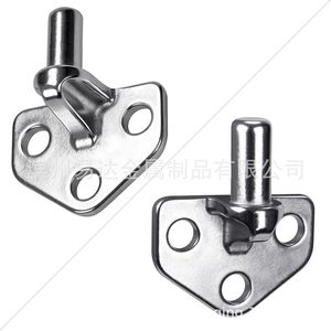 บานพับสามเหลี่ยมสแตนเลส Eda แบบติดตั้งบนพื้นผิว 3 รู อุปกรณ์ฮาร์ดแวร์เฟอร์นิเจอร์ ดีไซน์อุตสาหกรรม - Product Image 1