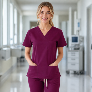 Unisex Scrub Suit Hand Washing Clothes Doctor Nurse Work Uniform For Hospital Operating Room Beauty Salon - Product Image 5
