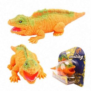Set de Juguetes Antiestrés de Dinosaurio y Lagarto de TPR Suave para Niños, Artículos para Aliviar la Ansiedad y Bola Antiestrés con Anillo - Product Image 2