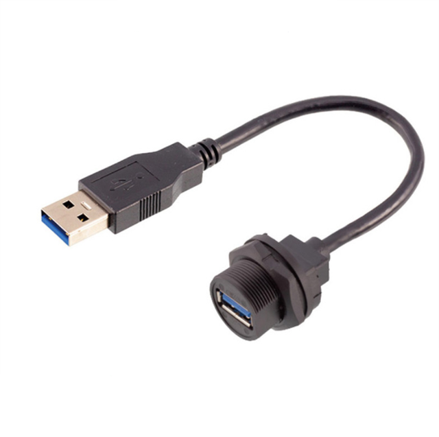 USB Waterproof Connector USB3.0 Extension Cable IP67