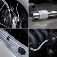 Selang PTFE Berkualitas Tinggi Tahan Aus untuk Suku Cadang Otomotif, Saluran Bahan Bakar, Saluran Rem, Diameter Sesuai Pesanan