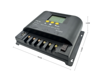 Santer GM50 2026 Nouveau Design 12V/24V/48V 2 Sorties Fusibles 5V USB PWM 50A Contrôleur de Charge Solaire Écran LCD 2400W