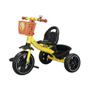 Yeni stil bebek bisikleti 3-Wheel üç tekerlekli bisiklet için 2 ila 4 yaş çocuklar için sepet plastik Pedal üç tekerlekli bisiklet - Product Image 1