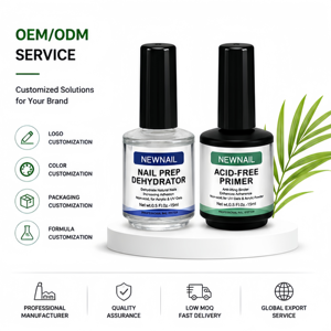 Kit de base et de finition pour <span class=keywords><strong>ongles</strong></span> 15ml, faible odeur, équilibrant le pH, séchage à l'air, transparent, préparateur déshydratant sans acide - Product Image 4