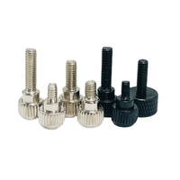 Cross-recessed Hand-Tightening Screws M3-M5 Zinc Plated Nickel-Plated Carbon Steel Knurled Chassis Screws-Fine Thread CLASS 4