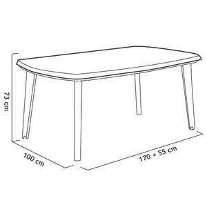 Tavolo da Esterno Allungabile Atlantic in Plastica Riciclata, Design Contemporaneo e Ingegneria Pratica - Product Image 2