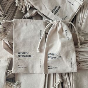 Bolsa de Muselina de Algodón con Logotipo Personalizado, Bolsa de Cordón Reciclable para Zapatos, Bolsa Protectora Gruesa para Joyas, para Collares - Product Image 1