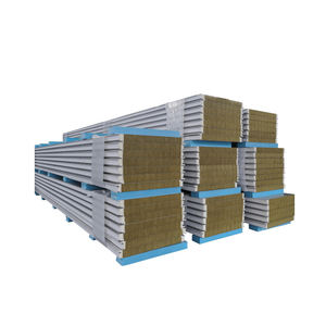 <span class=keywords><strong>Panneau</strong></span> mural et <span class=keywords><strong>de</strong></span> toiture en acier sandwich en <span class=keywords><strong>laine</strong></span> <span class=keywords><strong>de</strong></span> <span class=keywords><strong>roche</strong></span> ignifuge <span class=keywords><strong>de</strong></span> qualité B <span class=keywords><strong>avec</strong></span> un design moderne résistant à l'eau - Product Image 1