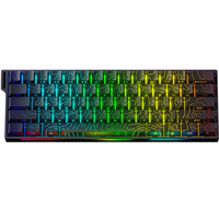 Keyboard Gaming mekanik tiga Mode 8K RGB TKL, 61 tombol dengan saklar magnetik & efek Hall pemicu cepat kecepatan api