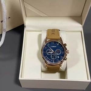 Montre-Bracelet à Quartz de Luxe X-GEQCK pour Hommes, <span class=keywords><strong>Montres</strong></span> de Précision à Aiguille des Secondes Lumineuse, Boîtier en Alliage, Bracelet en Cuir, Cadran en Verre - Product Image 1
