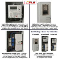 Boîtier de compteur électrique monophasé triphasé SMC DMC IP54 à haute protection pour instruments électroniques extérieurs