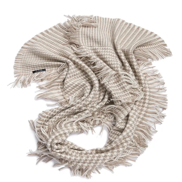 Elegante kasjmier stola sjaal populaire jacquard weave pashmina sjaal