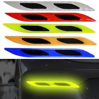 Époxy fibre de carbone carrosserie de voiture résistant aux rayures Anti-collision lumière bande réfléchissante véhicule porte bols garde autocollant de protection