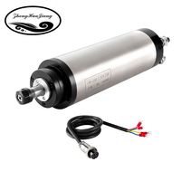 Moteur de broche refroidi par eau 1,5 kW ER16, diamètre 80 mm, couple élevé, 24 000 tr/min, 4 roulements pour machine de gravure et de fraisage CNC