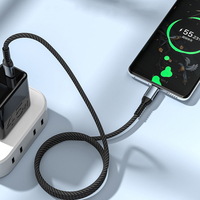 Câble de données USB 3.2 en nylon tressé avec alliage d'aluminium, 100W Type-C, charge rapide 3A pour téléphone portable et appareil photo (personnalisable)