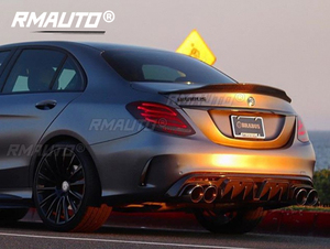 สปอยเลอร์หลังคาร์บอนไฟเบอร์ RMAUTO PSM สำหรับรถยนต์ Mercedes Benz C-Class W205 Sedan 4 ประตู ปี 2015-2019 ชุดแต่งรถยนต์ - Product Image 4