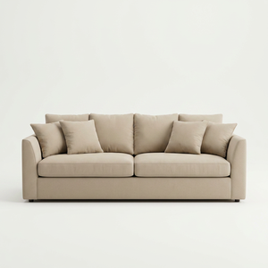 Nouveau produit 2024, canapé modulaire italien de luxe léger, mobilier moderne pour salon, ensemble en cuir blanc pour villa et appartement - Product Image 1