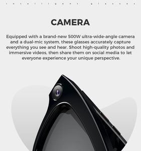 Sports Sunglasses AI Voice Translation 8MP Photo Video <strong>Camera</strong> Smart AI Glasses APP <strong>Remote</strong> <strong>Control</strong> Answer Call Play Music - Product Image 3