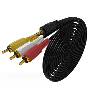 ปลั๊ก TRRS 3.5มม. 1.5ม. ไปยังสายอะแดปเตอร์ RCA 3ตัวผู้ - Product Image 4