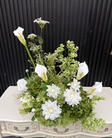 Boule de fleurs artificielles réalistes pour mariage, boule de fleurs élégante verte, centre de table, décoration florale pour événements de mariage