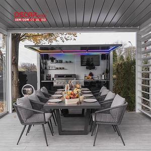 <span class=keywords><strong>Cocina</strong></span> Exterior Personalizada de Acero Inoxidable 304 con Textura Metálica Resistente a la Intemperie, con Puerta Enrollable, para Barbacoa, Picnic y <span class=keywords><strong>Camping</strong></span> - Product Image 1