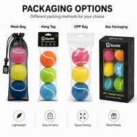 Vente en gros de balles de tennis pour animaux de compagnie de 1,5 à 9 pouces, jouets pour chiens, balles rebondissantes interactives, logo personnalisé, couleur, taille, emballage