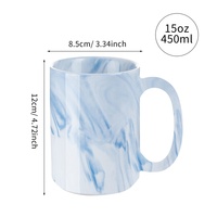 PYD Life Fabricant Porcelaine de 15oz Blanc Personnalisé Logo Personnalisé Imprimé Noël Sublimation Tasse En Céramique Tasses À Café
